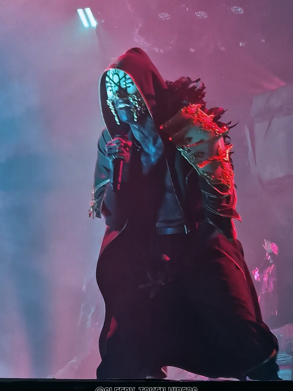 he is so beautiful. 🖤🦩⚔️ (i had to put in the original song in the first part in the background, cuz u couldn't hear anything at all.) #damocles #sleeptoken #vessel #rockimpark #concert @Sleep Token 