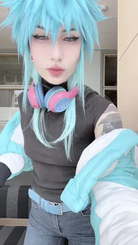 Restyled my wig 💙 #fyp #foryoupage❤️❤️ #cosplay #aoba #aobadramaticalmurder #aobacosplay 