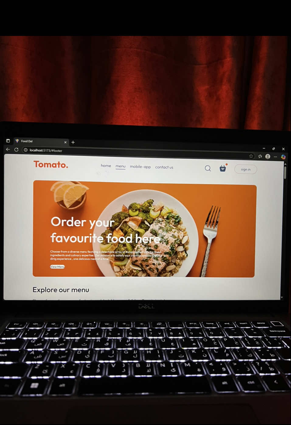 Tomato food website 😍❤️❤️❤️Note:(Coded from scratch by me , Design and images are taken for practice use only.) #lifecodee #fyp #programming #developer #website #store #food #design #html #css3 #login #html5 #javascript #for #beforeandafter #transition #react #React #vite  #ecomerce  