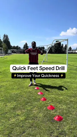 Quick Feet Speed Drill For Footballers🔥  Follow for more  #footballtraining #soccertraining #fyp ##footballskills #soccerskills  