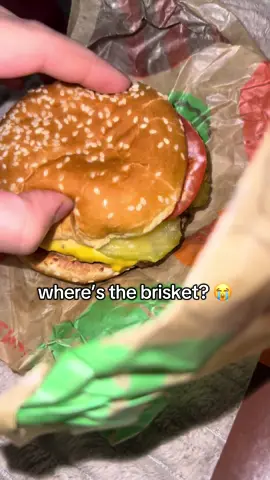 I feel scammed 😩 #burgerking #bbqbrisketwhopper #whopper #nolana #mcallen #fyp #hamburger @Burger King 
