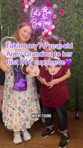 I took my Army grandma to her very first BTS cupsleeve! It was hosted at besteas in Baton Rouge by rondreka and we couldn’t have had a better time! Bb says she had so much fun and I want to take her to way more places in the future. If anyone has any suggestions for thing I should take her to do, let me know!! #bts #armybts #jhope #jimin #taehyung #jin #rm #suga #jungkook #grandma #btsgrandma #oldpeople 