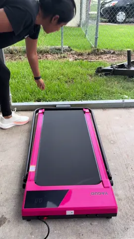 Ejercicio en casa #ejercicio #ejerciciosencasa #caminadora #caminadoraportatil #walkingpad #walking #ejercicio #pink #sports 