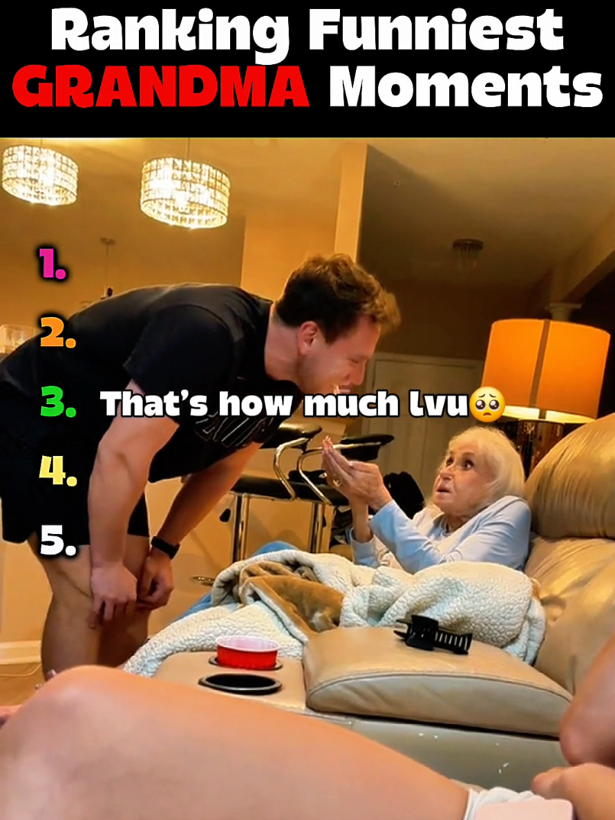Ranking The Funniest Grandma Moments 😭 #ranking #grandma #top5 #fyp #funn 