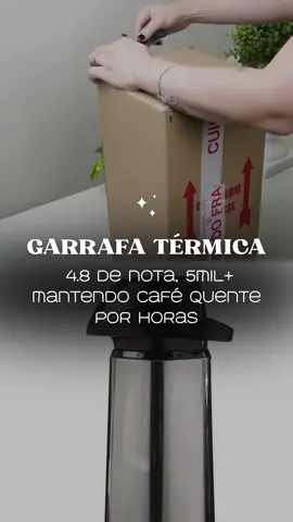 Garrafa Térmica Para Café Chá Air Pot Inox - Invicta #achadinhodafernandinha #dicasdecozinha 