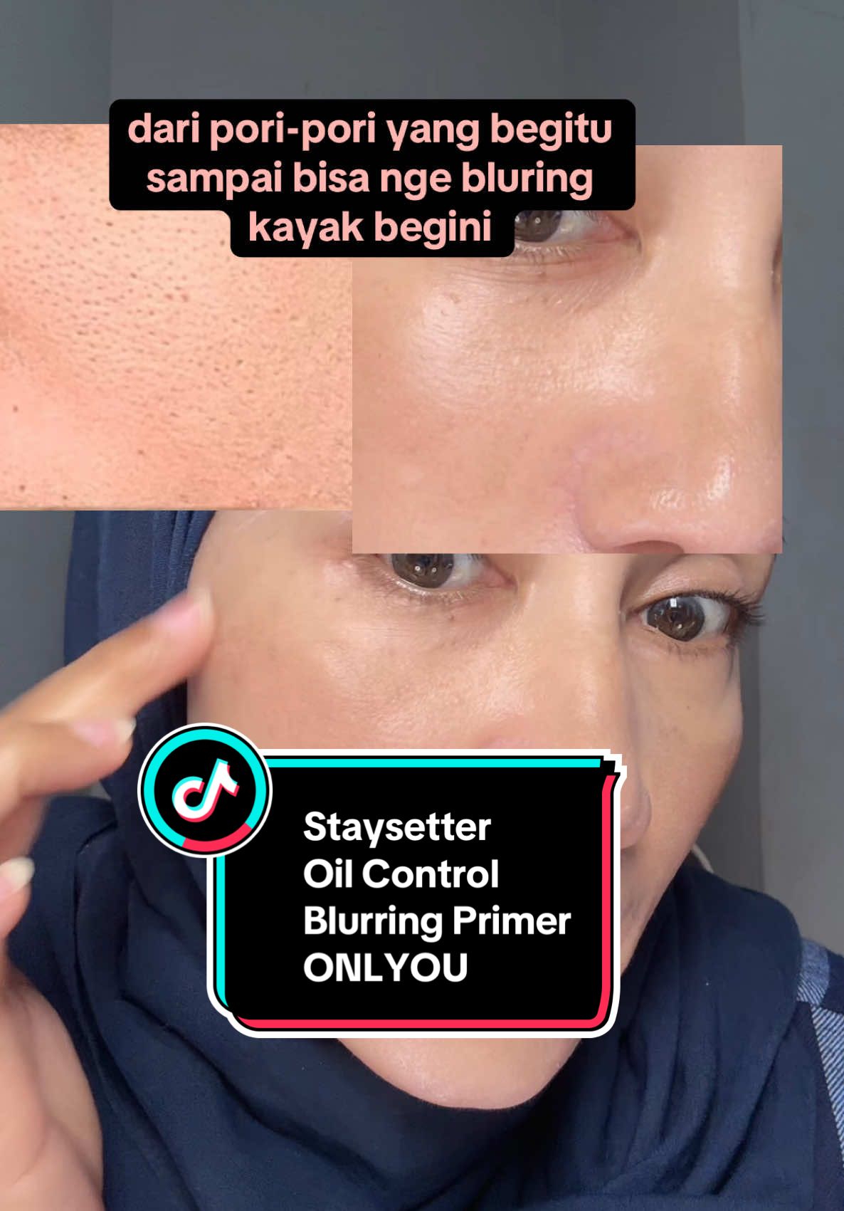 Bener bisa staysetter dan control minyak juga samarkan pori #primer #blurringprimer #onlyou 