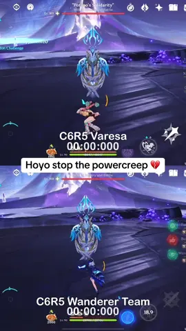 Varesa vs full C6R5 Wanderer team #GenshinImpact #varesa