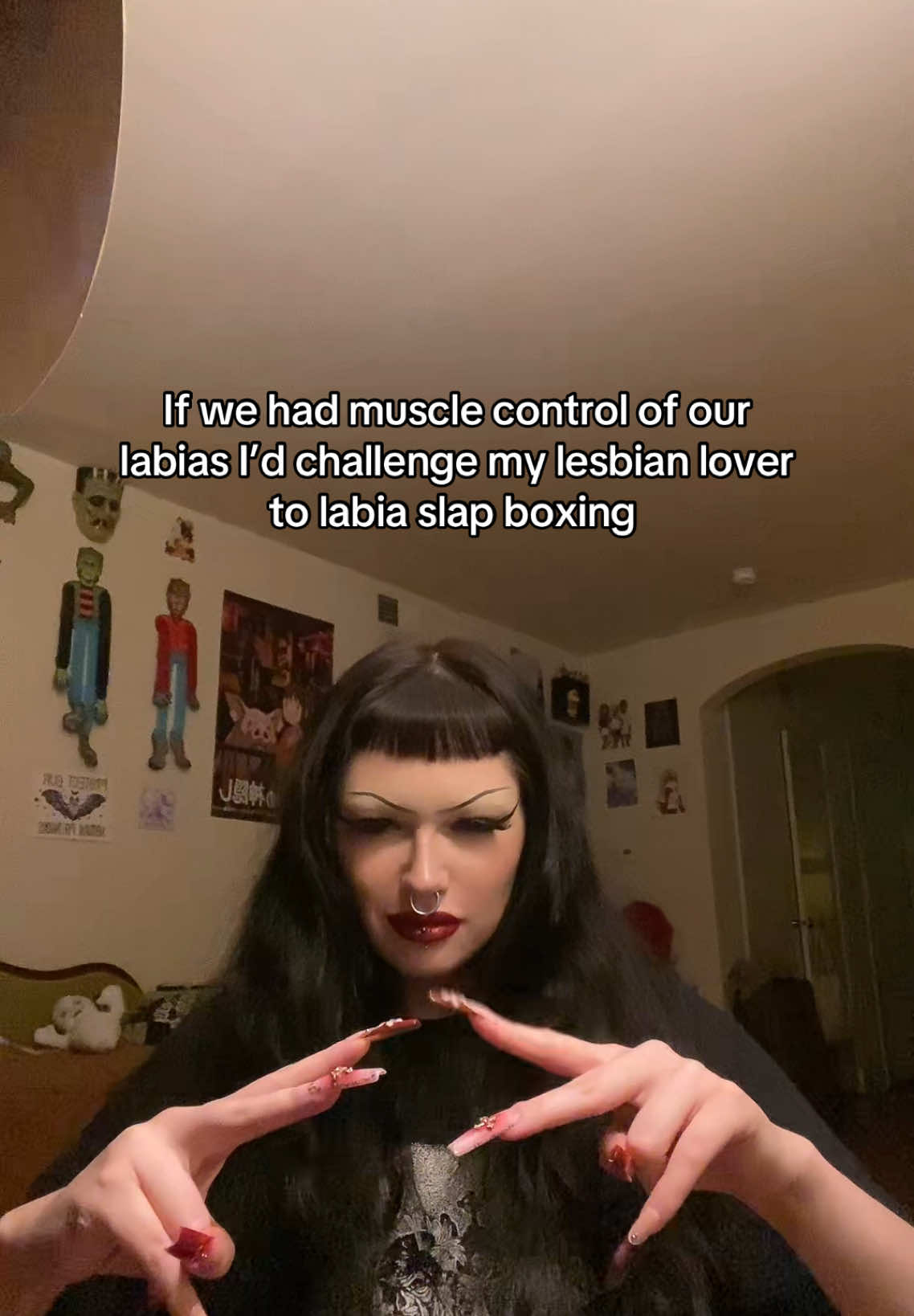 It would go like this #lesbian #queer #lgbt #femme 