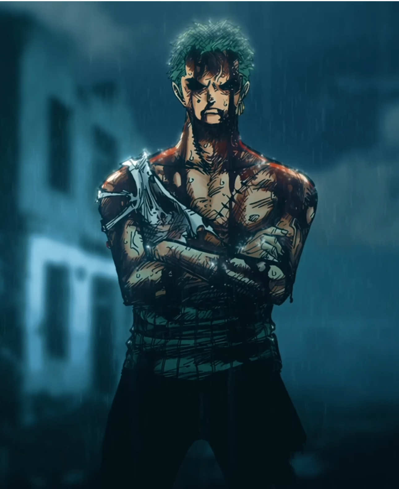 Nothing... Nothing happened #zoro  #onepiece  #ゾロ  #wallpaper  #animation  #live2d  #fyp 