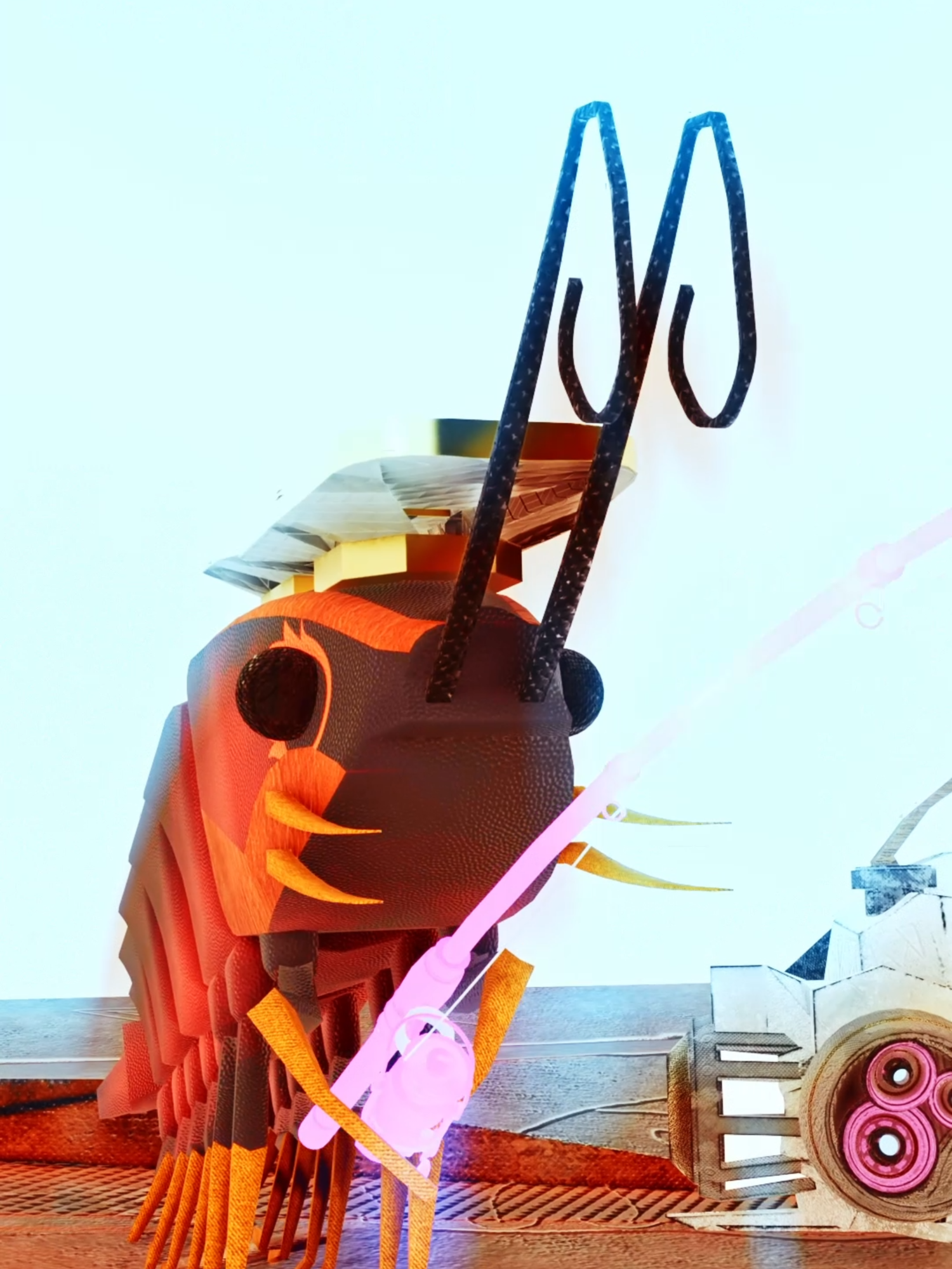Sonar Scoop hat! Epic cosmetic for duh shrump #Shrimpgame #gamedeveloper #Indiegame #Game #Shrimp #ShrimpGame #videogame #animation #fyp #Fishing