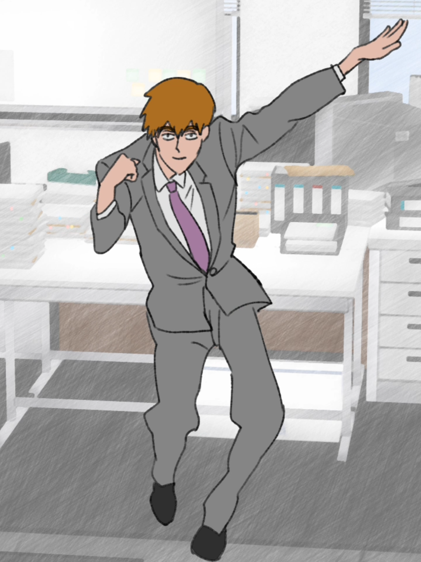 霊幻新隆でナルトダンス　トレス #モブサイコ100 #霊幻新隆 #ナルトダンス