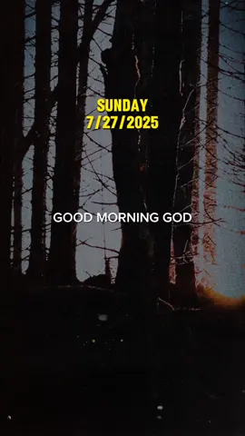 Sunday morning prayer 7/27/2025 #morningprayer #prayersdaily 