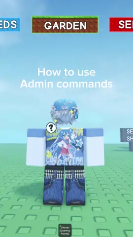 How to become admin commands!!! #roblox #growagarden #gag #fyp #foryou #foryoupage #admin 
