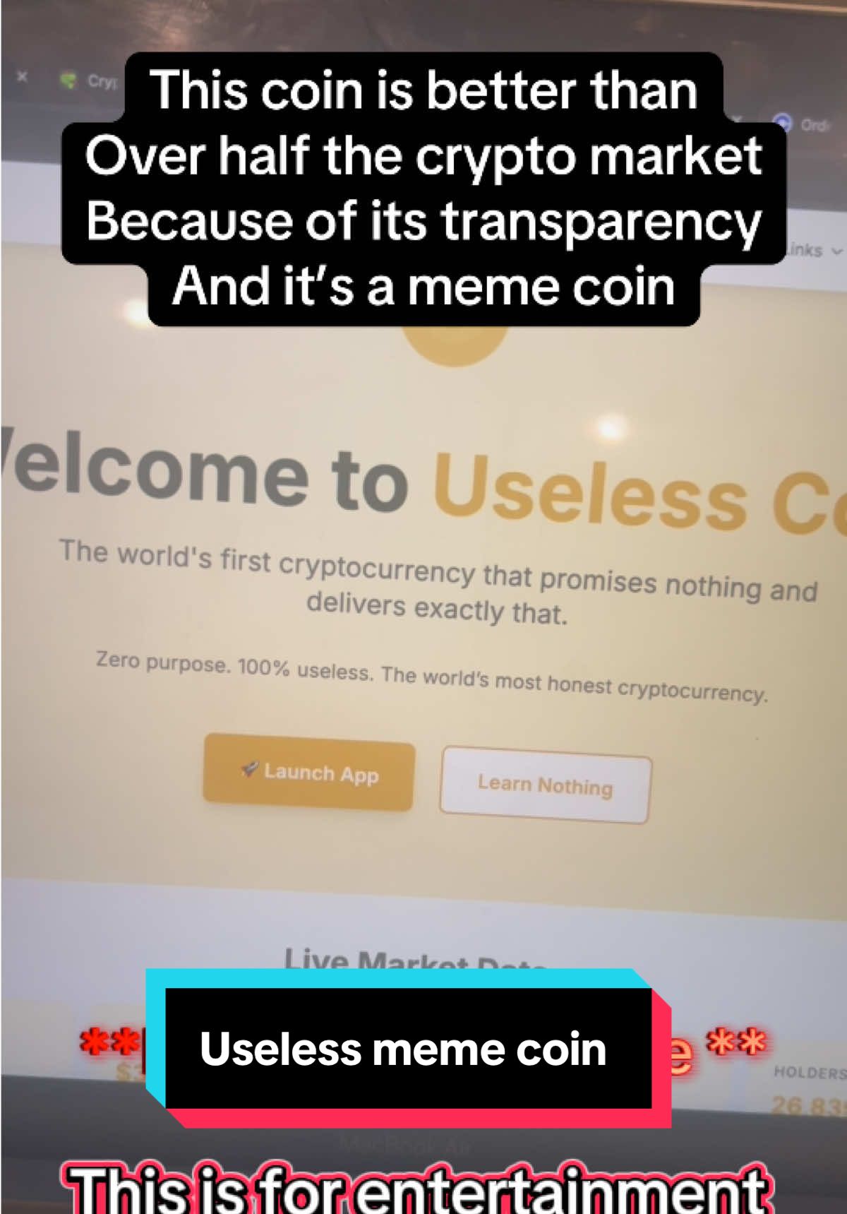 This meme coin is just useless 