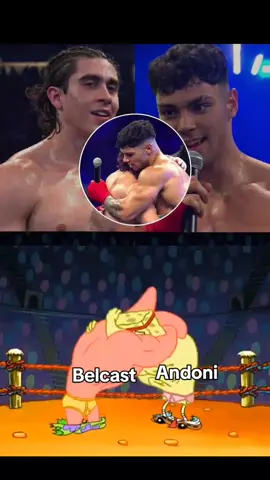 al final ganó la amistad🙂  #veladadelaño5 #andoni #carlosbelcast #boxeo #Ibai