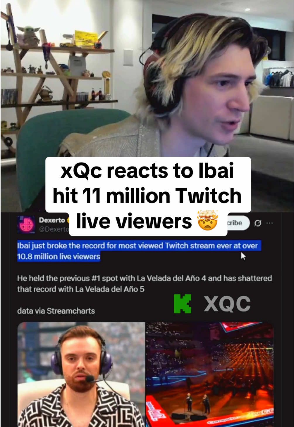 Ibai broke his own Twitch viewership record 🤯 #xqc #ibai #twitch #record #fyp 