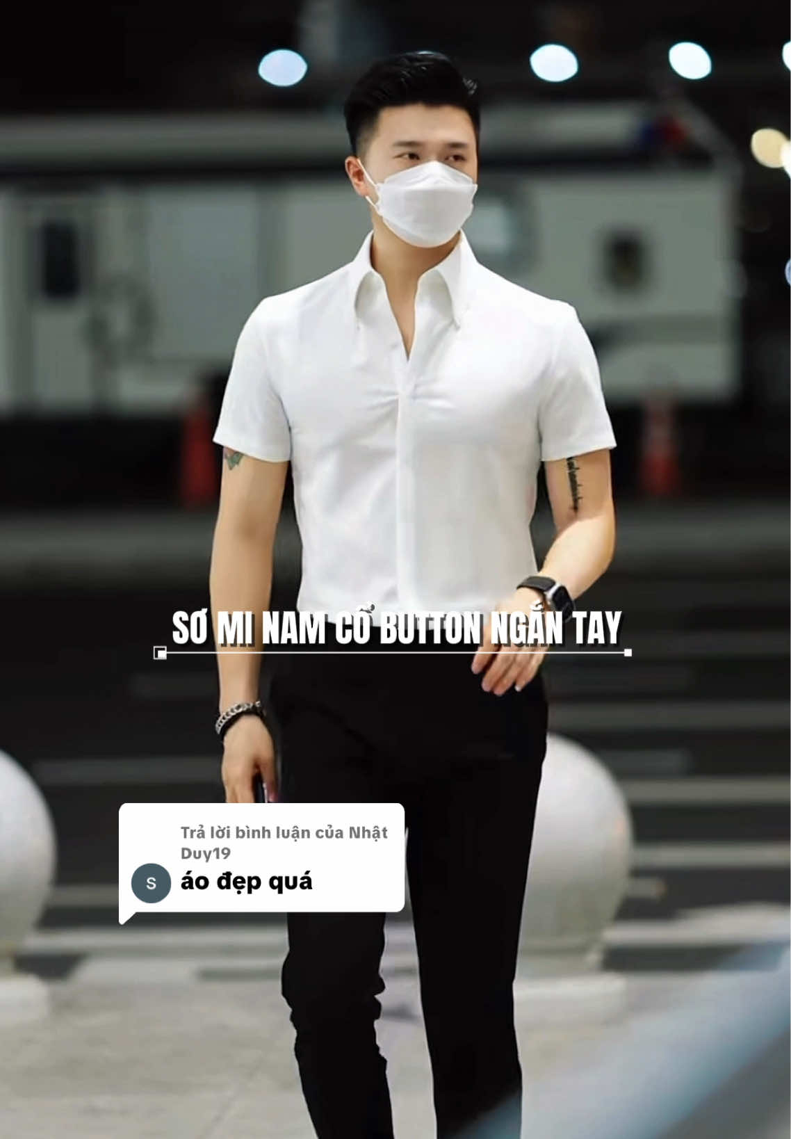 Trả lời @Nhật Duy19  @KHÁNH ĐỒ NAM ĐẸP 07   Áo Sơ Mi Nam Ngắn Tay Cổ Buttondown Sang Trọng #aosominam #aosomingantay #quanaonam #thoitrangnam #phoidonamdep07 