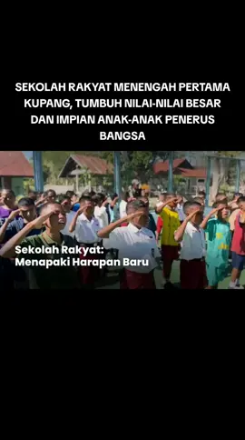 MPLS di Sekolah Rakyat Kupang bukan hanya pengenalan sekolah, tapi langkah awal menanam disiplin, percaya diri, dan hormat kepada orang tua. Pendidikan SMP gratis ini jadi jalan untuk mimpi besar dan masa depan cerah anak Indonesia! #MPLSSekolahRakyat #PendidikanGratis #MimpiAnakIndonesia