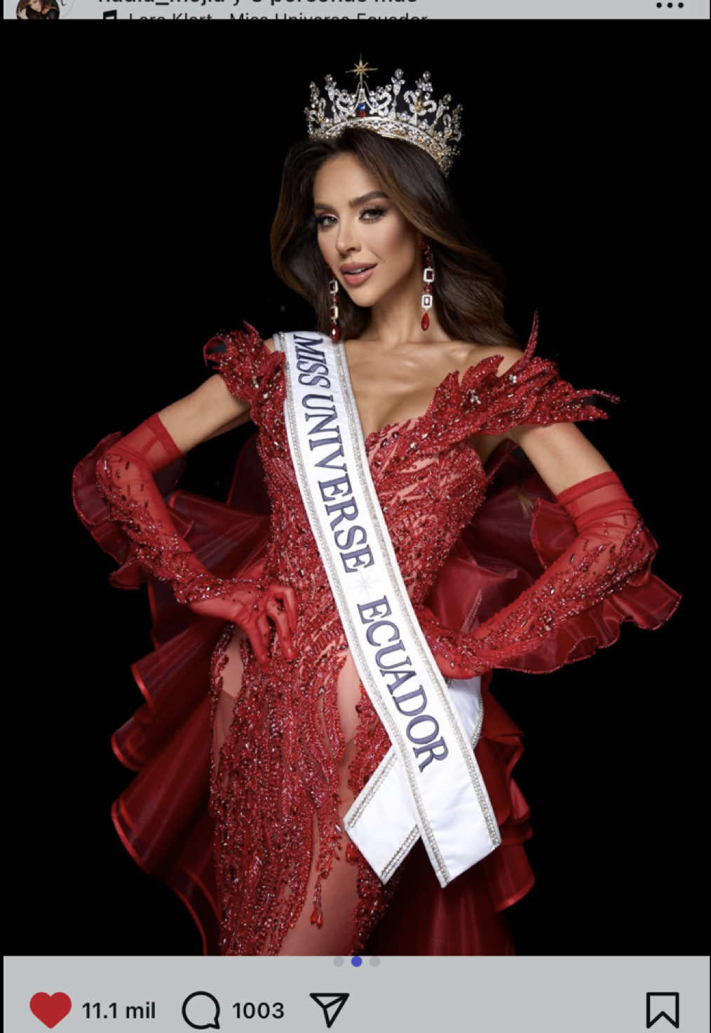 MISS UNIVERSE ECUADOR 2025 is @Nadia Mejía #josuerosado #nadiamejia #missuniverse2025 #viraltiktok #ecuador #reina #xybca #foryou #paratii 