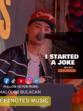 BeeGees Bactong? 😂 I Started a Joke | BeeGees - Sweetnotes Live @ Malolos, Bulacan #SweetnotesMusic #coversongsinger #music #concert #musica #fyp #foryou