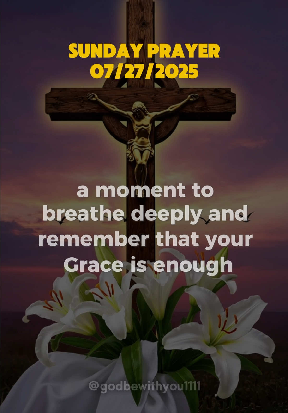 Sunday Blessed prayer 07/27/2025 #prayer #god #amen #jesus #prayers #jesuschrist 