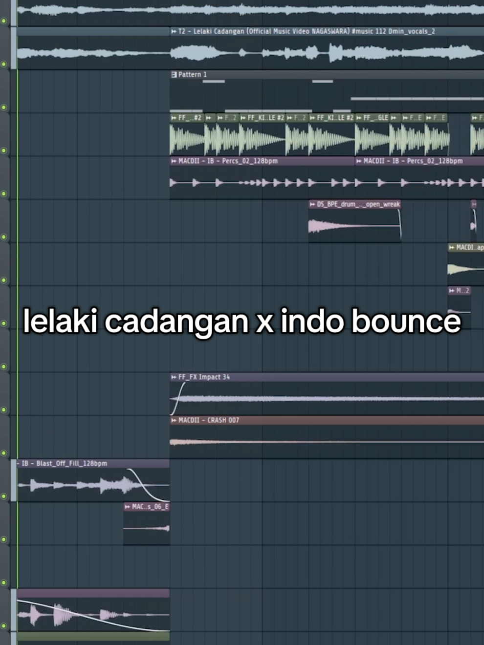 Membalas @yungsnowait lelaki cadangan x indo bounce full version sudah ada di yt link di bio #flstudio #producer #beats #producertok #lelakicadangan #t2 #indobounce #prodsadface 