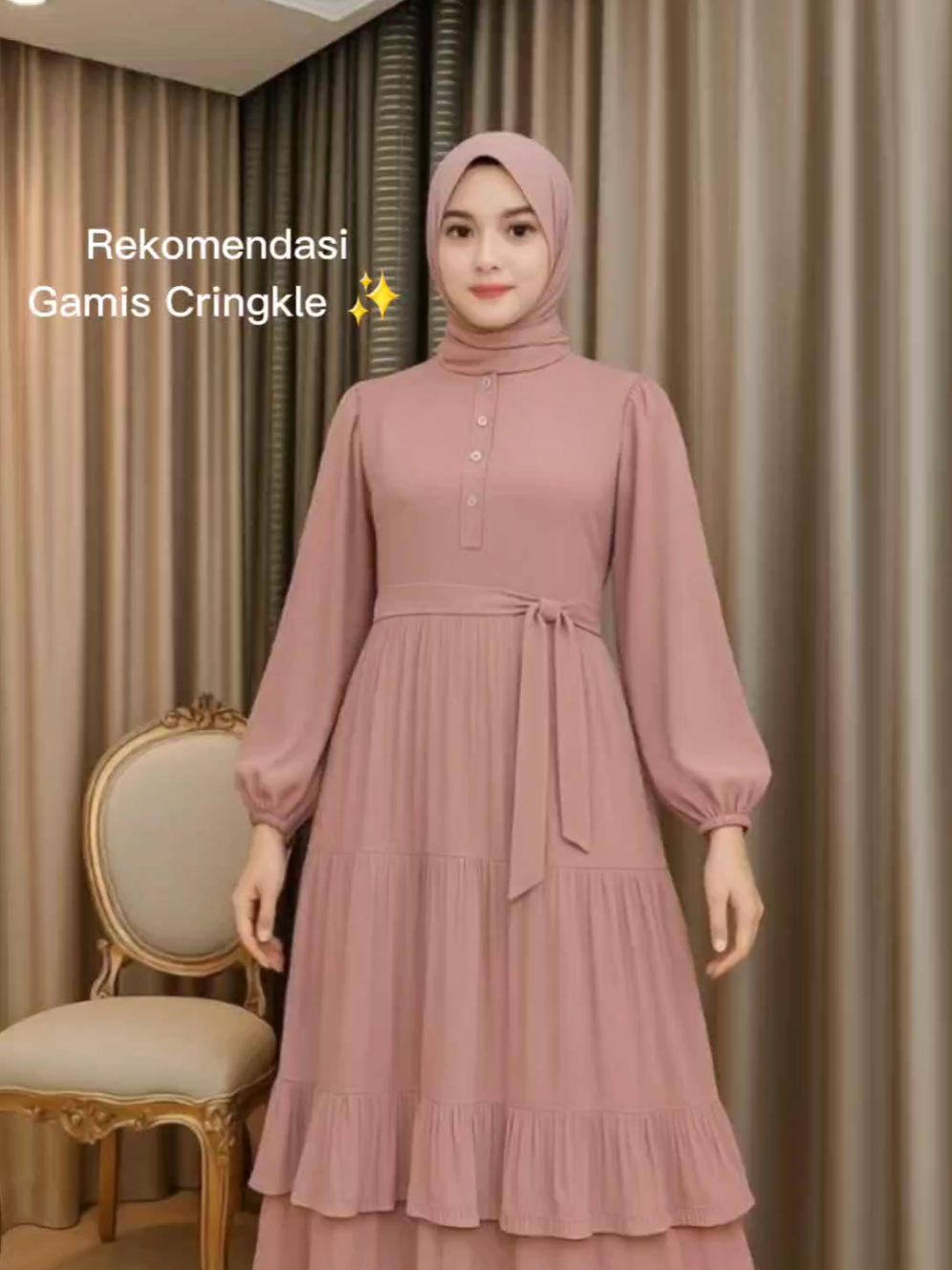 Gamis cringkle allsize untuk harian dan kondangan atau lebaran banyak pilihan warna trendi 😍 #gamiskringkel #gamisharian #gamiskondangan #gamislebaran #gamis2025 