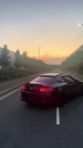 Summer sunset  #mercedes #c63 #c63s #amg #v8 #twinturbo #stage2 #merc #viral #trend #trending #fyp #cartok