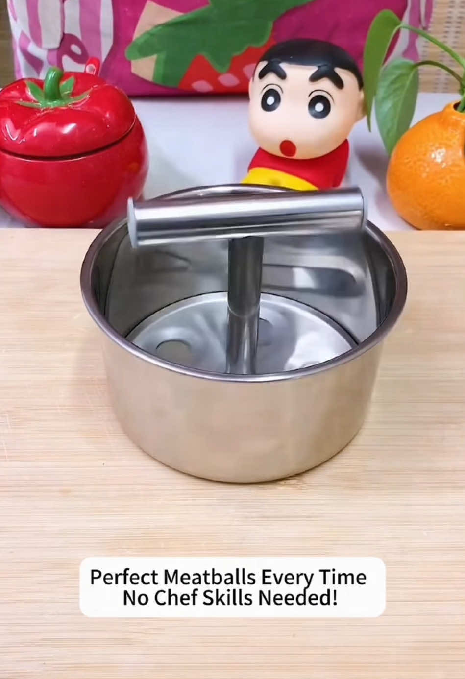 304 stainless steel meatball mold - even meatballs are produced in seconds, a must-have tool in the kitchen! 🍡#MeatballMaker #KitchenHack #MealPrep #CookingEssentials #TikTokViral#BrilhaSemMedoEstácio 