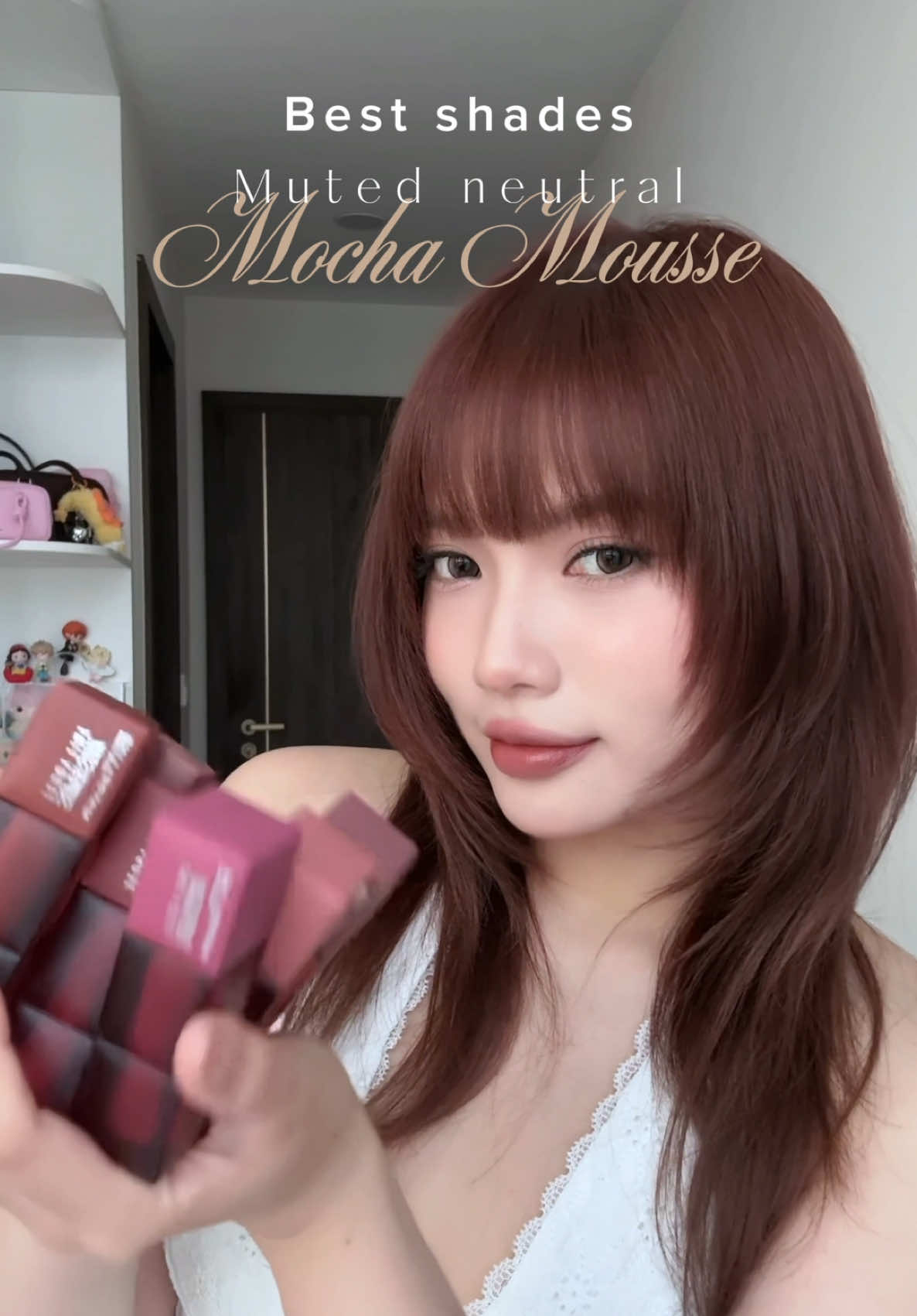 Best neutral shades for those obsessed with Mocha Mousse pantone ☕️🧋🍮 Những màu son Mocha Mousse hợp mọi makeup look #swatches #LearnOnTikTok #goclamdep #mochamousse #mocha 