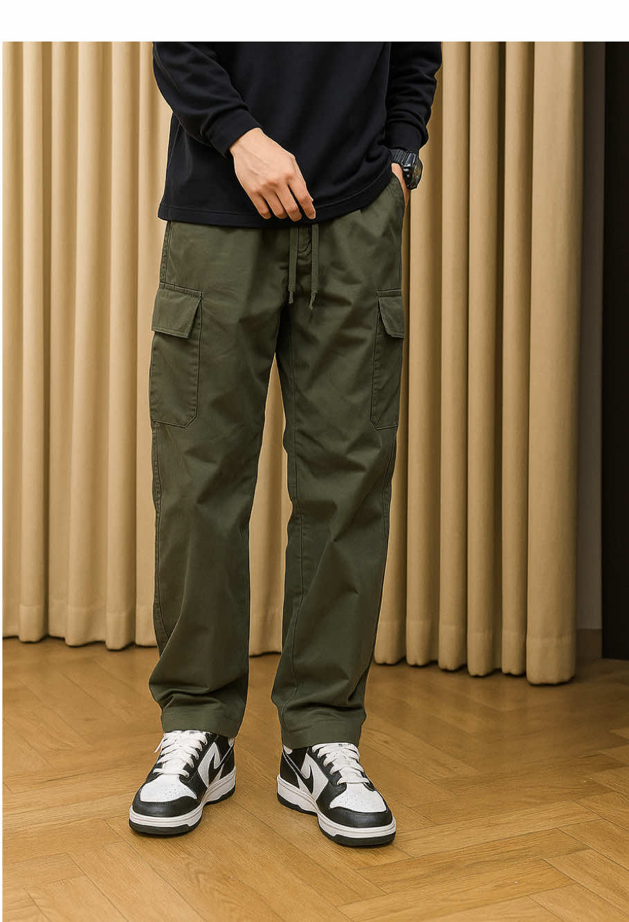 Upgrade gaya streetwear kamu bareng Celana Cargo Pria Panjang Oversize yang lagi hype! ✅ Cutting oversize yang nyaman dan trendi ✅ Model cargo panjang pria dengan banyak kantong fungsional ✅ Cocok buat nongkrong, riding, atau daily casual outfit ✅ Bahan adem & awet, cocok dipakai seharian 📦 Ready berbagai warna dan size Jangan sampai kehabisan! #CelanaCargoPria kekinian ini wajib banget lo punya 😎