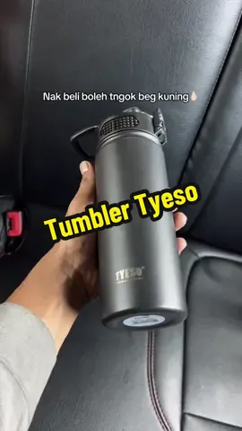 Dah la tahan sejuk,smart pulak tu🖤✨ #tyeso #tyesotumbler #tumbler #botolminum #fyp 