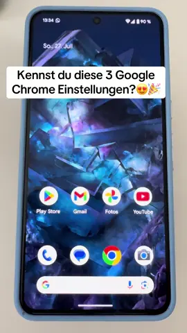 Kennst du diese 3 Google Chrome Einstellungen?😍🎉#android #smartphone #smartphonetricks #mobiletech #tipsandtricks #fyp #TechTipps #google 