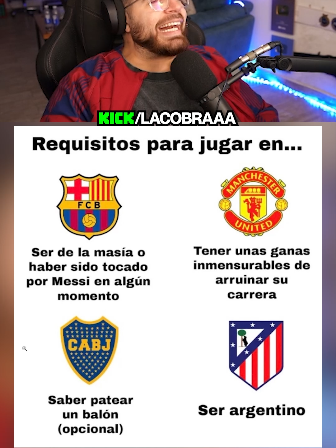 Los requisitos de estos clubes 😅 #lacobra