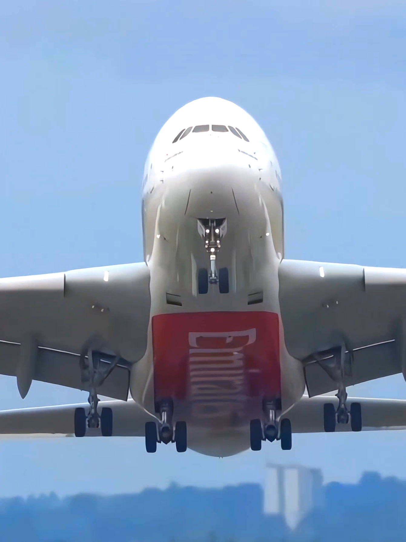 The A380 Giant! ✈️ Taking Off from Birmingham Airport #A380 #AirplaneLovers #Birmingham #Aviation #takeoff 