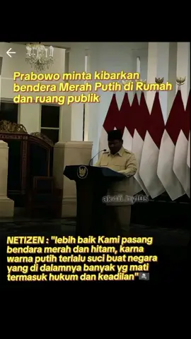 Di tengah ajakan mengibarkan Bendera Merah Putih, sejumlah komentar netizen justru memilih simbol lain. Ramai-ramai mereka menyuarakan kekecewaan dengan cara unik yaitu mengibarkan Bendera One Piece. MERAH MASIH DI DADA, TAPI PUTIH? TERLALU SUCI BUAT NEGARA YANG SUDAH KEHILANGAN NURANI. BUKAN KAMI TIDAK MENCINTAI TANAH AIR, TAPI BAGAIMANA KAMI BISA KIBARKAN SESUATU YANG TAK LAGI KAMI RASAKAN SEBAGAI LAMBANG KEADILAN? Ini bukan soal Anime, ini soal suara-suara yang merasa tak lagi punya tempat di negeri sendiri. #suaranetizen #benderaonepiece #merahputih #tanahairku #indonesiahariini #realitasosial #keadilanuntukrakyat #viral #indonesia #sorotan