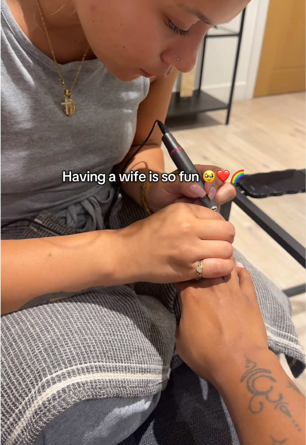 Friday night at home 🥹❤️ #lesbiansoftiktok #wlw #lgbt🌈 