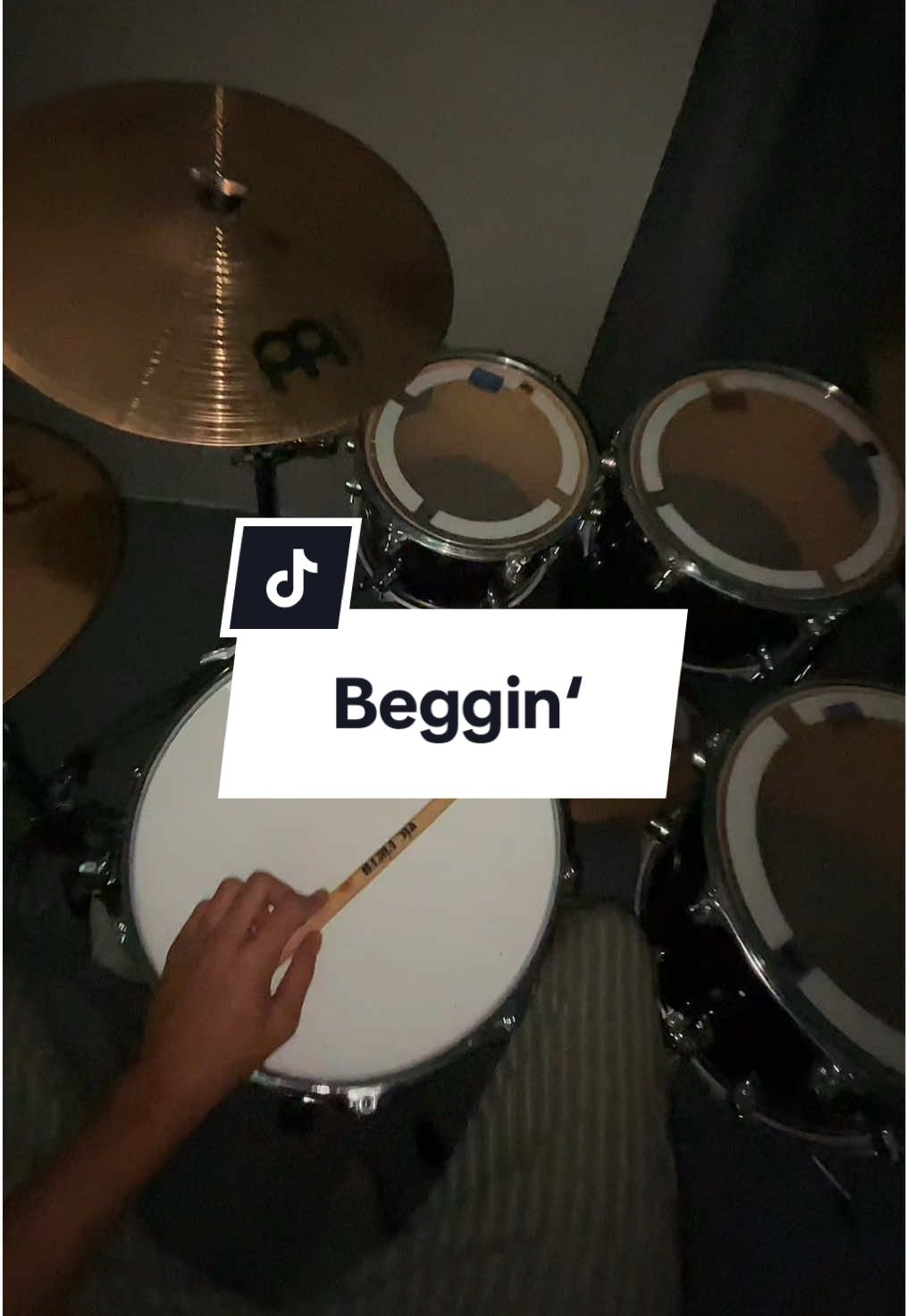 Beggin‘🔥🙌🏻 #drums#drumcover#fyp#FYP#viralvideos#musictok#beggin#maneskin