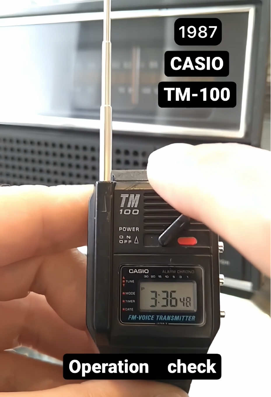 1987 CASIO TM-100 !! #casio #vintage #fm #fmradio #shorts #watch #digitalwatch #wristwatch #retro 