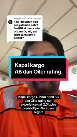 Replying to @Inilah.aku  #fyp #pelaut #viral #tiktok #pelautindonesia #fypage #pelautpunyacerita #foryou #foryoupage #foryourpage #foryoupageofficiall #seaman #loker #vacancy 