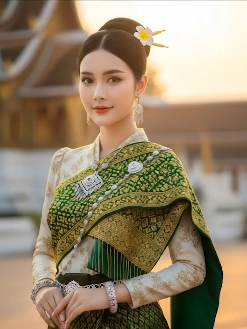 ດອກຈຳປານຳໃຈລະມຸນ #สาวลาว #หลวงพระบาง #ສາວລາວ #ຫຼວງພະບາງ #น่ารัก