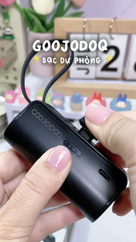 Sạc dự phòng GOOJODOQ, nhỏ gọn tiện lợi dễ mang đi, không cần dây cáp, sạc được 2 thiết bị cùng lúc #xuhuong #viral #quynhmintunbox #cucsacduphong #sacduphong #sacduphong5000mah  #sacduphonggoojodoq #goojodoq 
