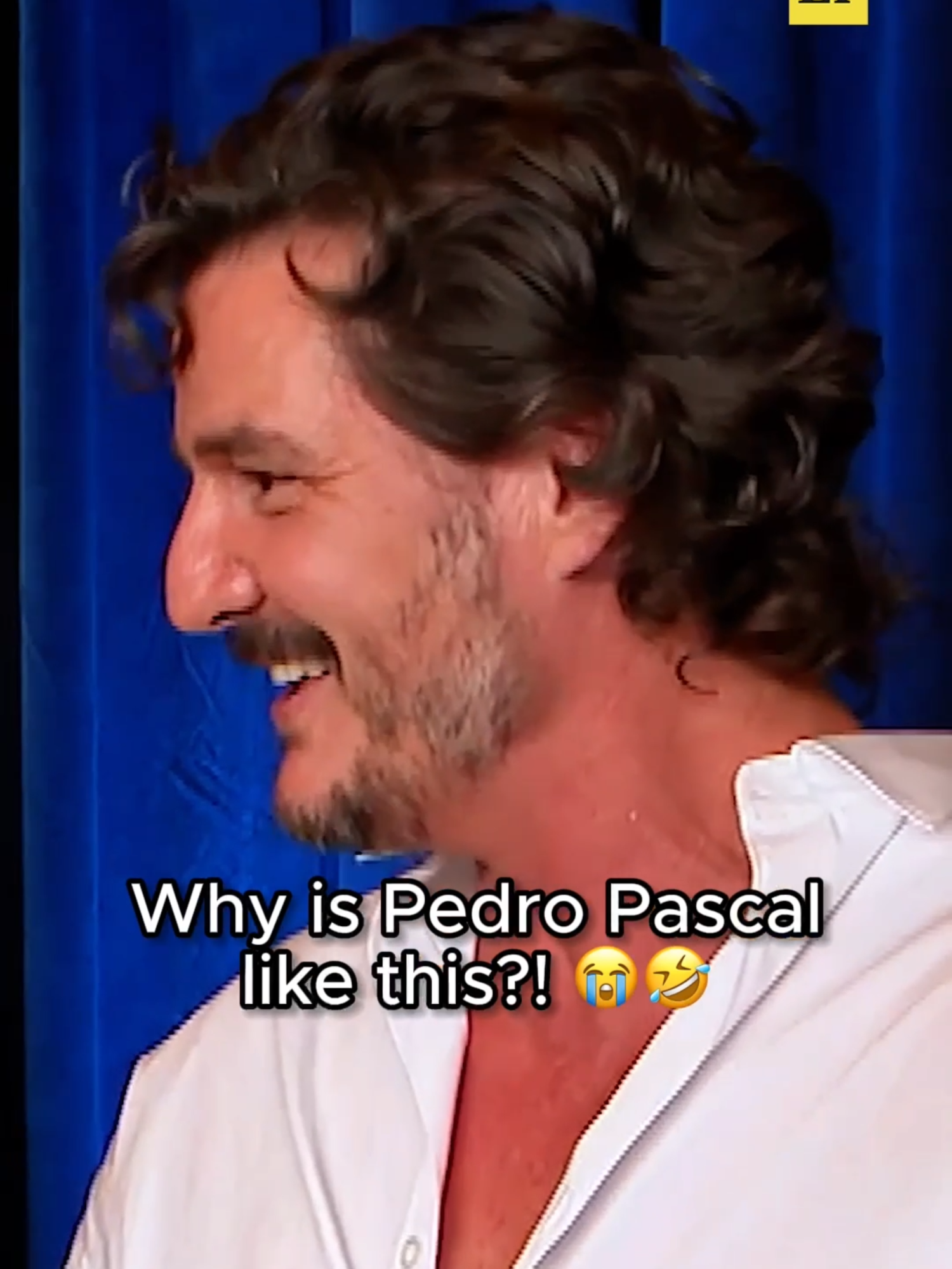It's not a stretch to say that the fantastic Pedro Pascal will always bring sass and laughs to an interview. 😭💙 #pedropascal#fantasticfour