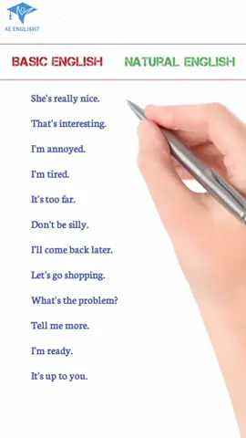 Basic English vs Natural English #LearnOnTikTok #unfreezemyacount #lesteningpractice #unfreezemyacount #englishlanguage #londontiktok #uk #ustiktok #fypppp #englishgrammar #fyp #spokenenglish 