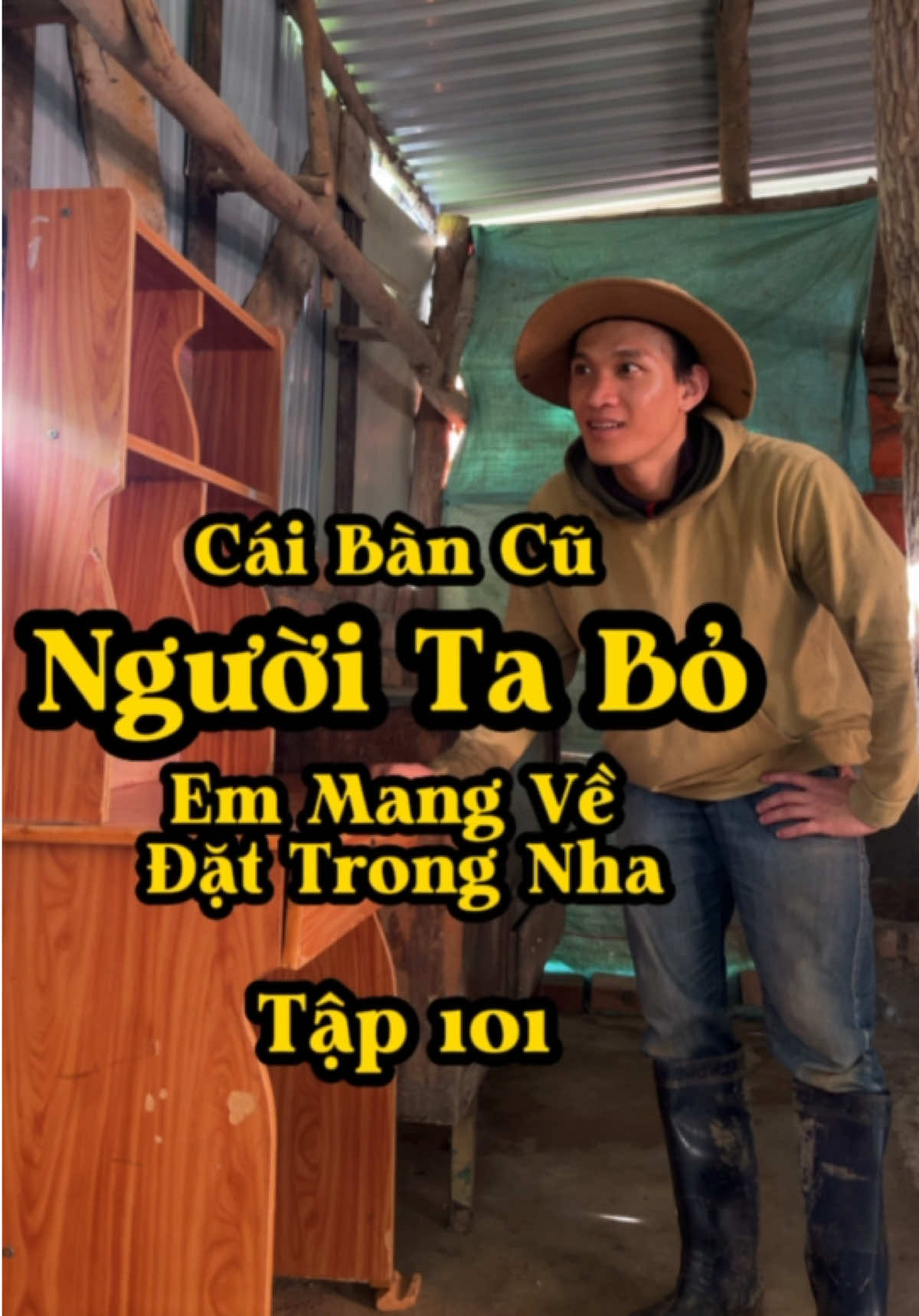 Cái Bàn Cũ người Ta Bỏ Em Mang Về Đặt Trong Nhà Tập 101 #HanhTrinhCuaQuoc #songtrongchuongbo #motminhtulap #TuLap #CuocSongMoi #LearnOnTikTok 