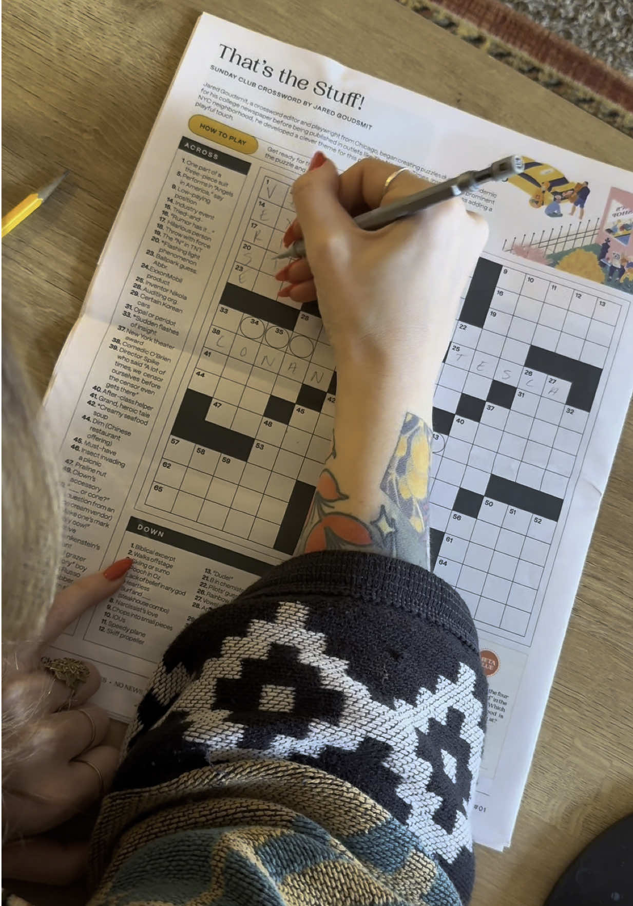 I am absolutely smitten with what they are doing at Sunday Club. TICKLED! So, we’re doing a GIVEAWAY!!! . . Enter to win a Sunday Club Subscription: 1️⃣ Like and follow   2️⃣Tell me your favorite beverage. Could be anything! Coffee, tea, water. Lay it on me! . . #puzzle #puzzles #game #games #GameNight #gaming #cozy #cozygaming #coffee #tea #puzzler #coffeetime 