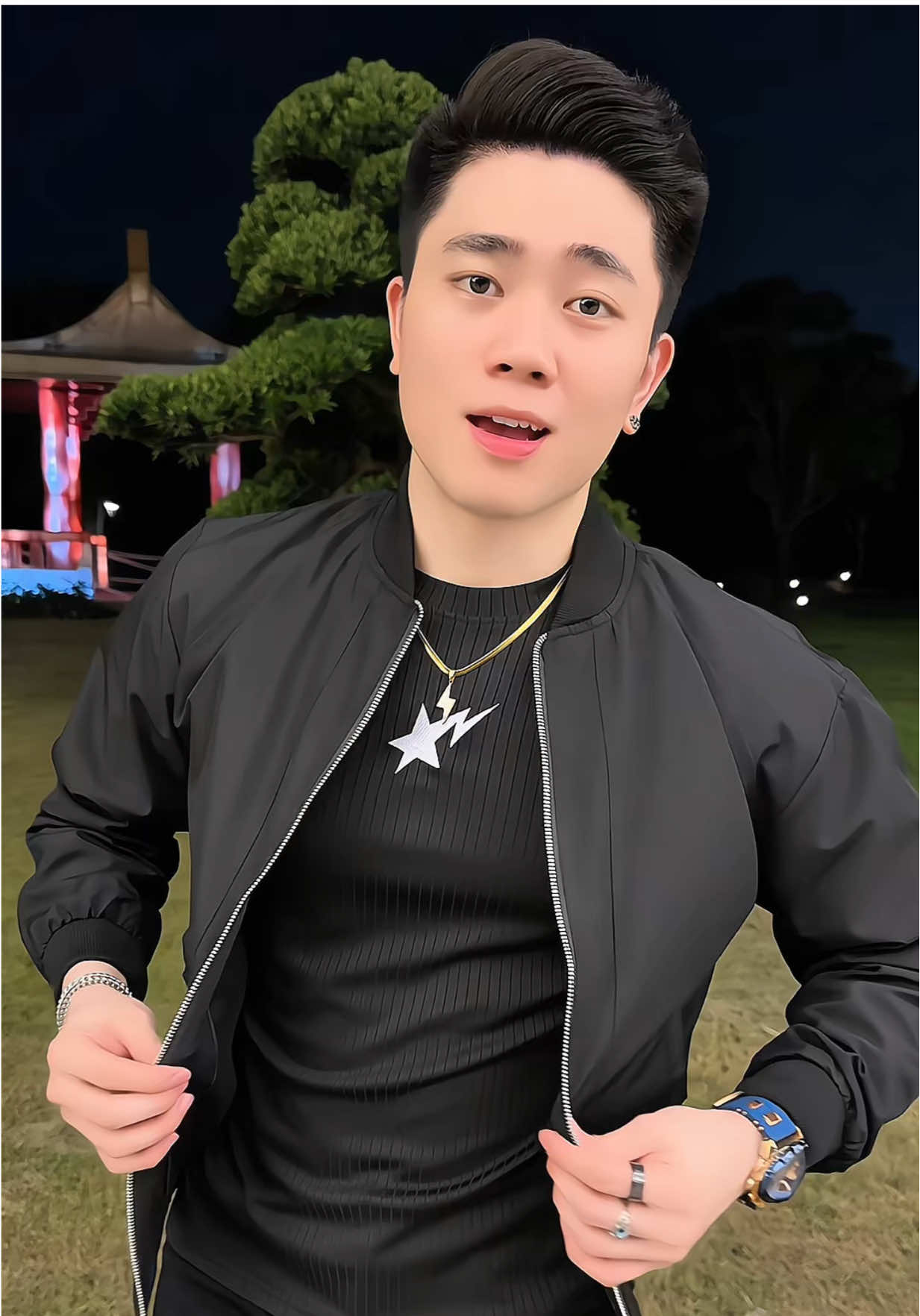 Áo khoác bomber dù hai lớp