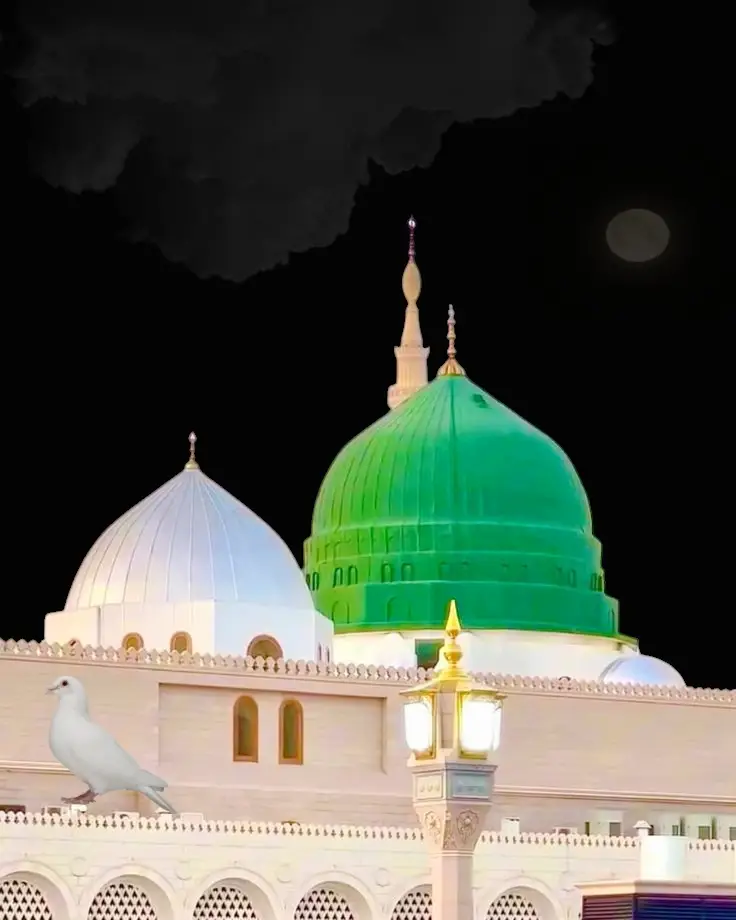 madinah munawra Madinah, the City of the Prophet, shines bright A beacon of faith, where Islam's history takes flight The Masjid an-Nabawi, a mosque of grandeur and might Where the Prophet Muhammad's tomb is a sacred sight The city's streets are lined with date palms, green and tall A tranquil oasis, where faith and peace enthrall Madinah's rich history and heritage are palpable and realMadinah's rich history and heritage are palpable and real A place where Muslims from all over the world come to feel The city's warm hospitality and welcoming smile Make it a place of pilgrimage, worth traveling a long while #pleasetiktokteamdontunderreviewmyvideo #foryoupage 