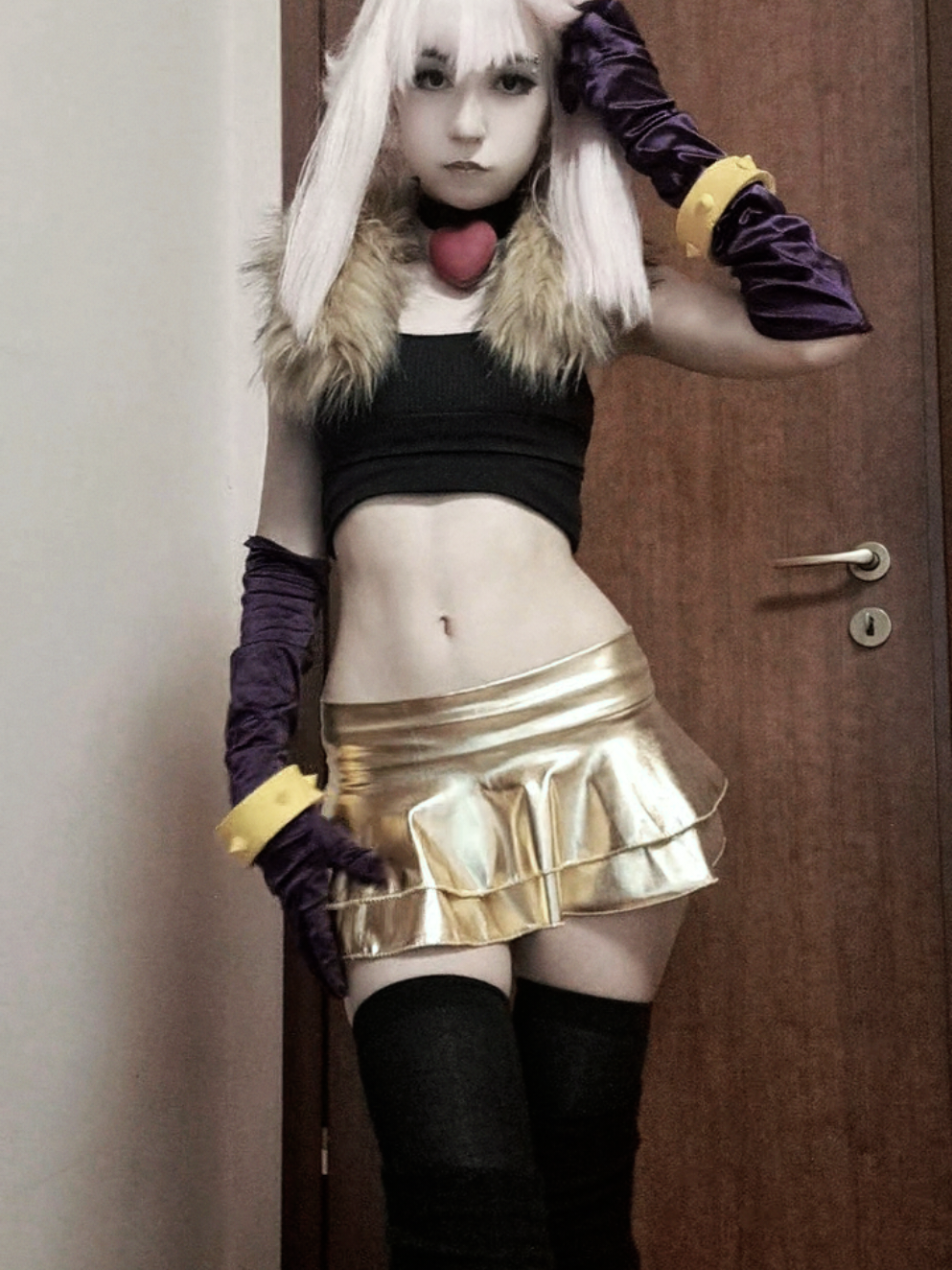 can you tell i liked how the eyebrow piercing looked  also i dont rlly like this idk why im posting it ✌🏻 #melodie #melodiebrawlstars #brawlstars #melodiecosplay #fy #fyp #ivantilllvr 