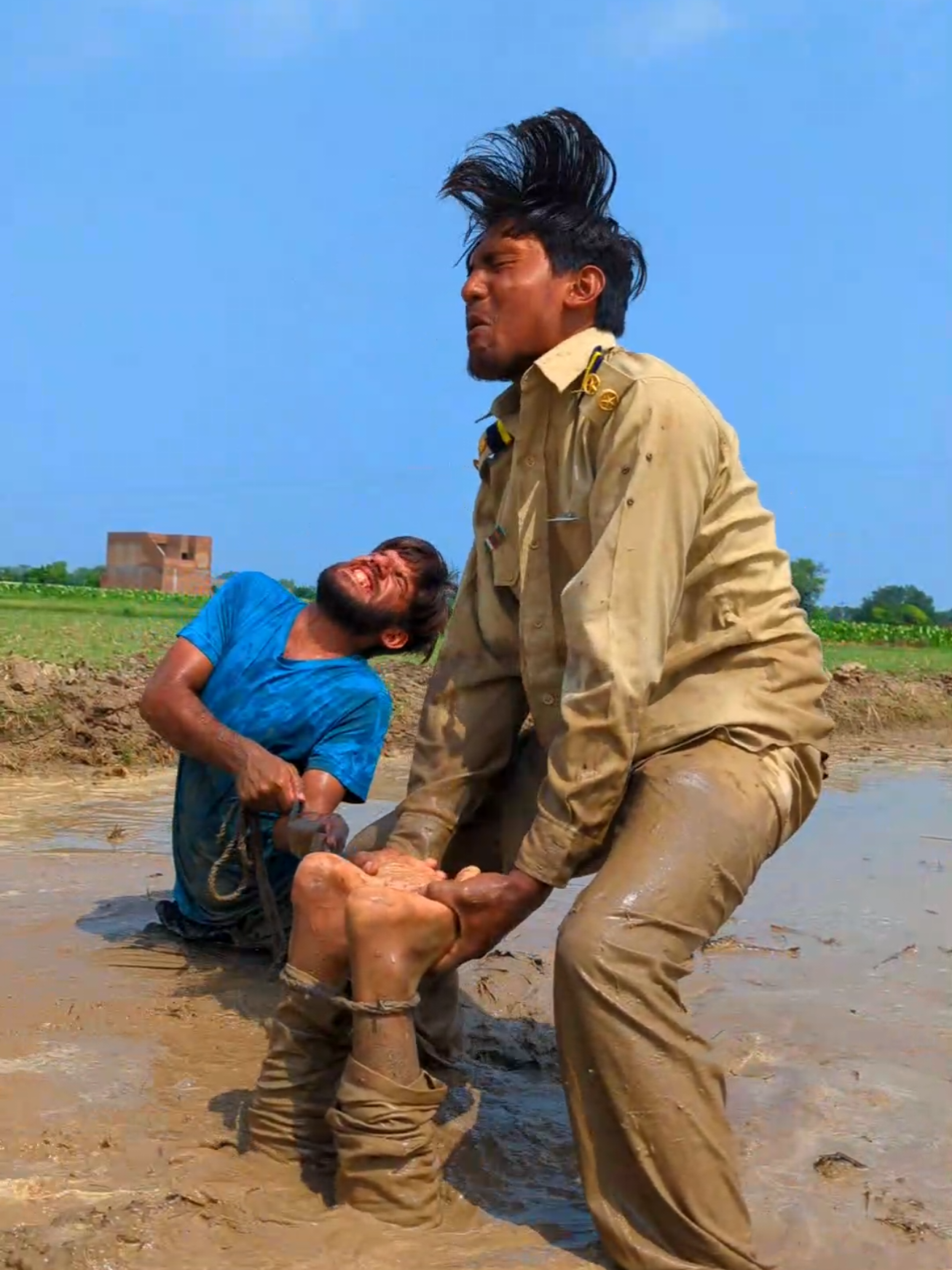 ohhh No Man Stuck in mud#funny #viraltiktok #fyp 